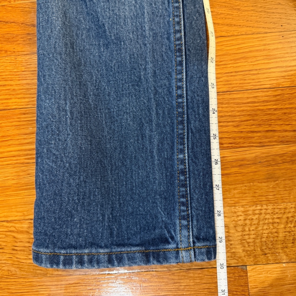Abercrombie & Fitch Ultra High Rise 90s Straight Leg Jeans Dark Wash- Size 24/00 - Picture 7 of 7